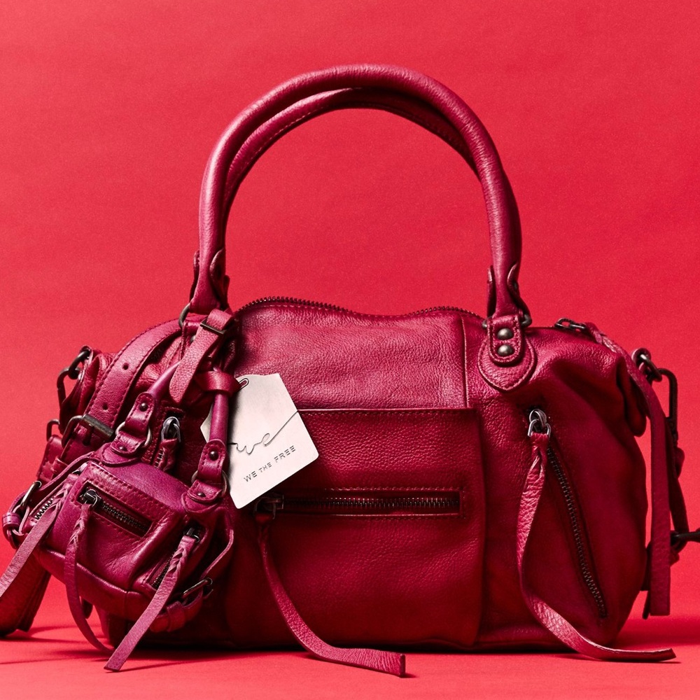 We The Free Pink Satchel Bag